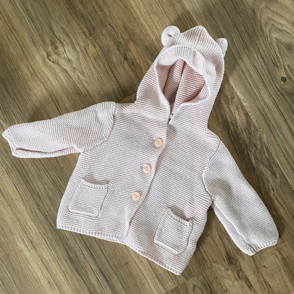 GAP Other - 4/$20 Baby Gap Pink Knit Hooded Sweater